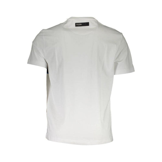 Plein Sport White Cotton Men T-Shirt PL-10247-S