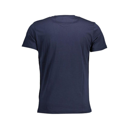 La Martina Chic Crew Neck Cotton Tee in Blue LA-26359-M