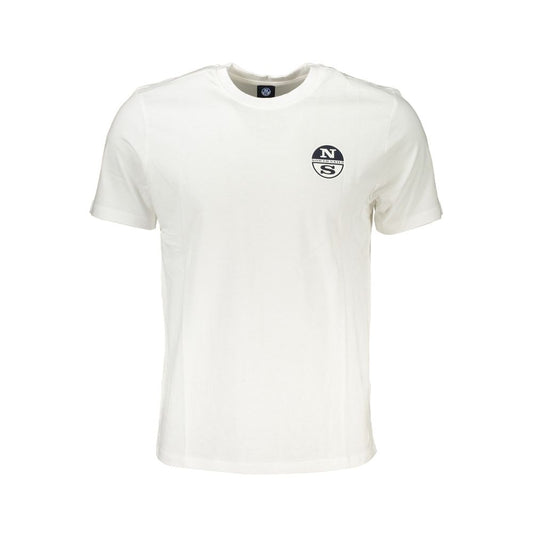 North Sails White Cotton T-Shirt NO-27349-XL