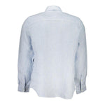 North Sails Light Blue Linen Men Shirt