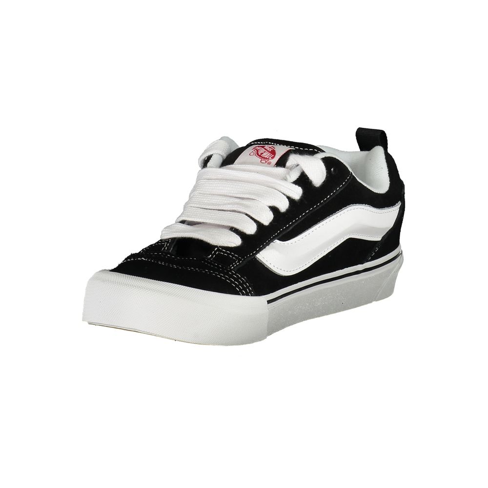 Vans Black Polyester Men Sneaker showcasing iconic Old Skool charm and contrasting details for urban street style.