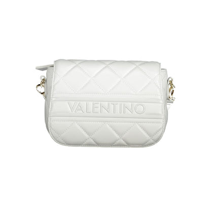 Mario Valentino Gray Polyethylene Women Handbag with logo and quilted details
