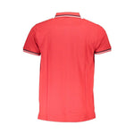Cavalli Class Red Cotton Men Polo Shirt CA-37358-M