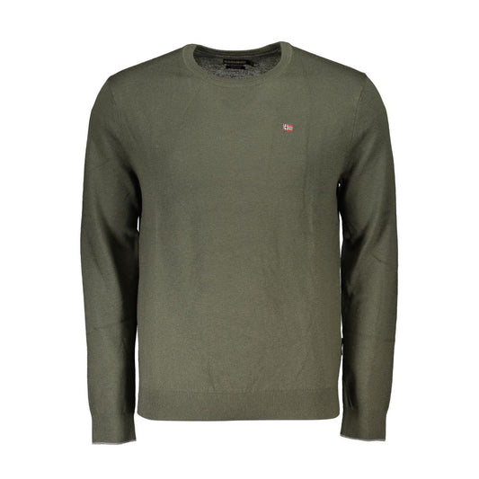 Napapijri Green Fabric Men Sweater NA-25283-S