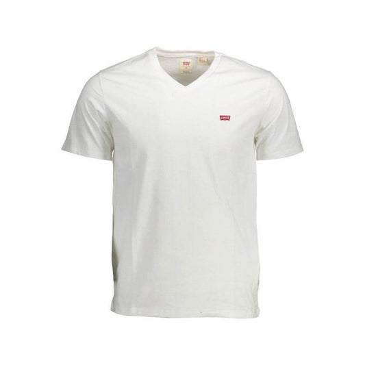Levi's White Cotton Men T-Shirt