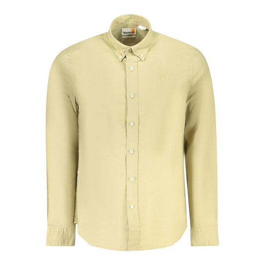 Timberland Beige Cotton Men Shirt TI-38299-M