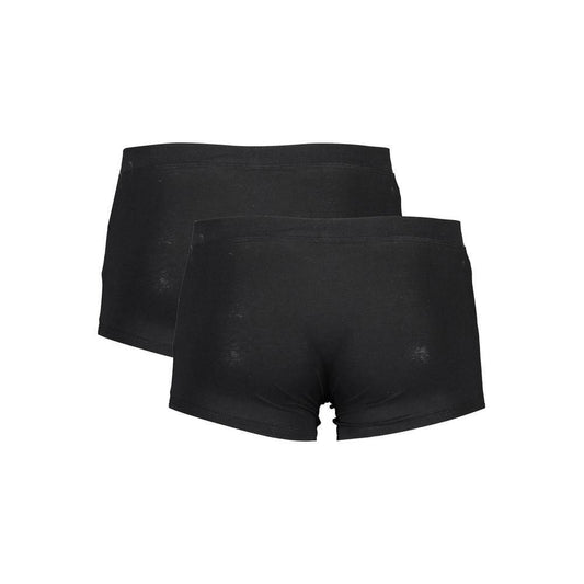 North Sails Black Cotton Men Boxer Pack NO-36821-S