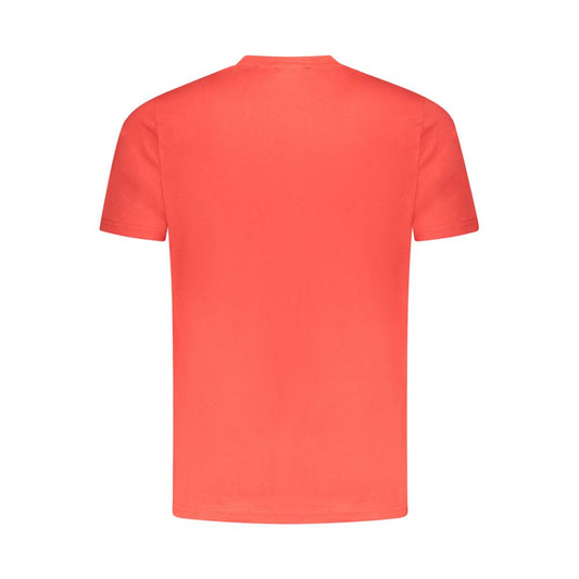 Cavalli Class Red Cotton Men T-Shirt CA-36711-XL