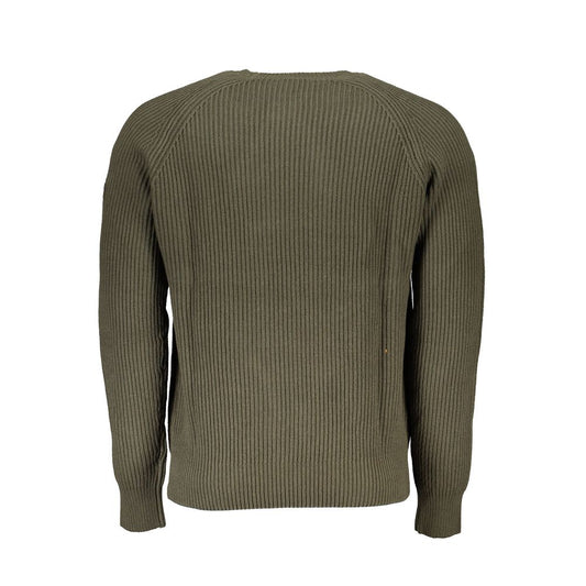 North Sails Green Cotton Men Sweater NO-23339-M