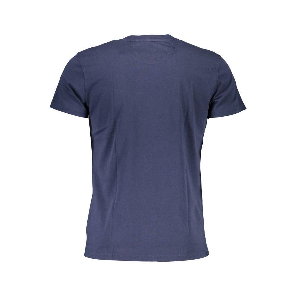 La Martina Elegant Crew Neck Cotton Tee with Embroidery LA-26352-M