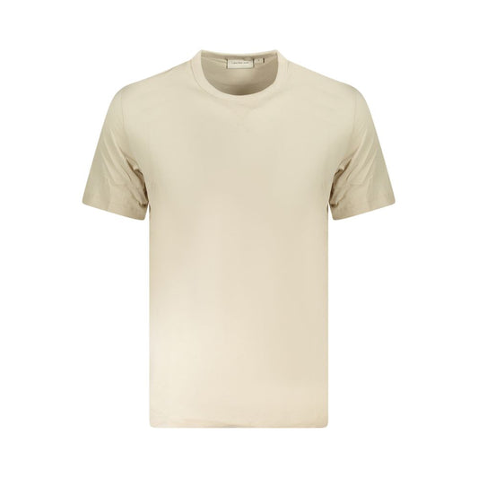Calvin Klein Beige Cotton Men T-Shirt