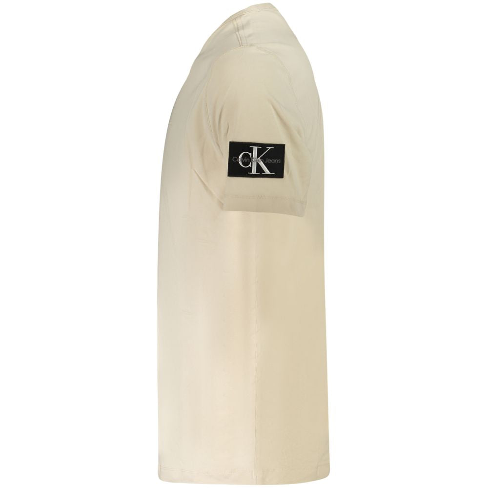 Calvin Klein Beige Cotton T-Shirt