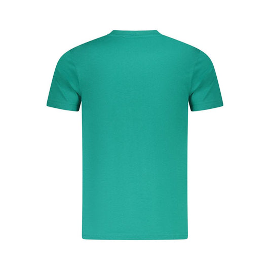 Cavalli Class Green Cotton Men T-Shirt CA-36699-M
