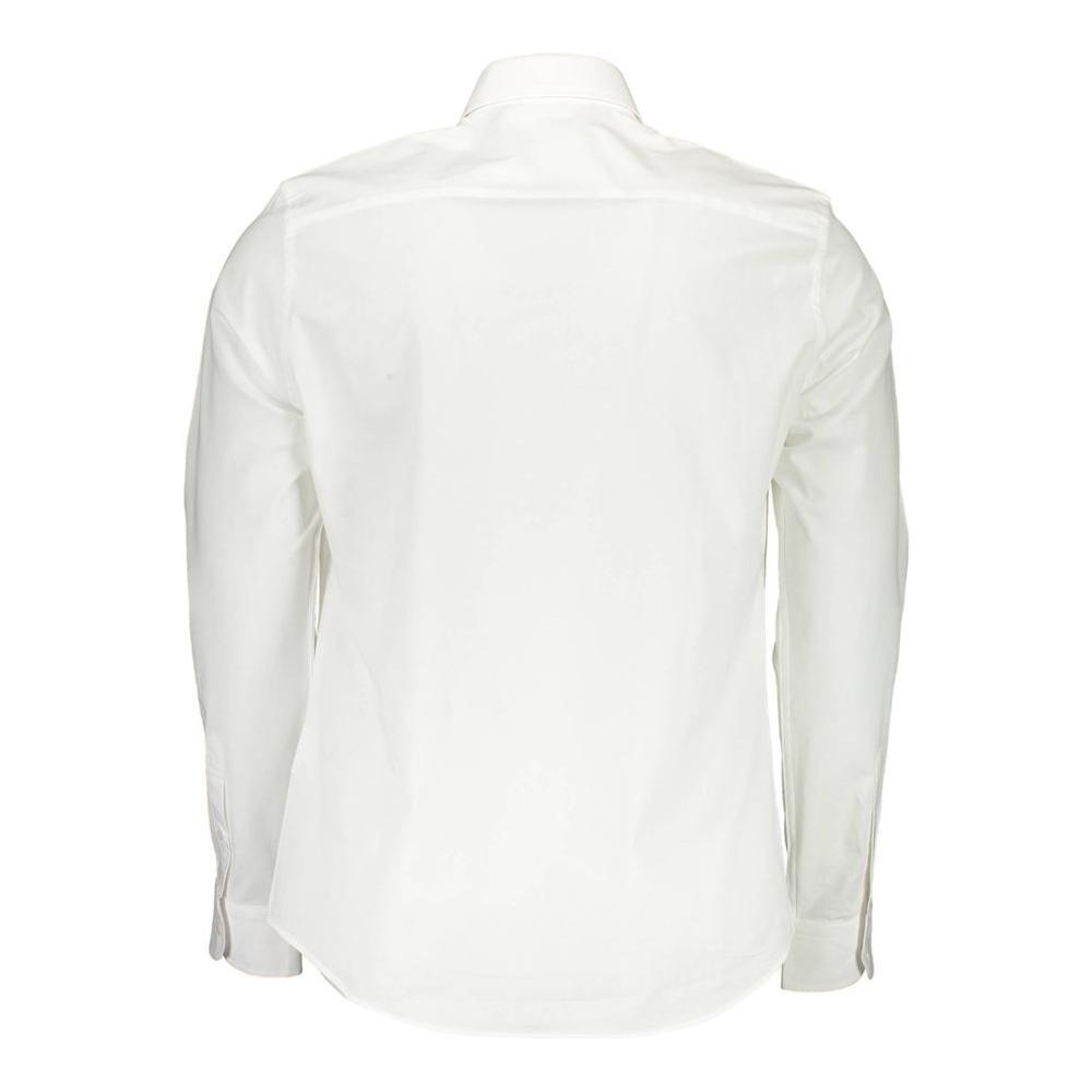 North Sails White Cotton Men Shirt NO-37816-M