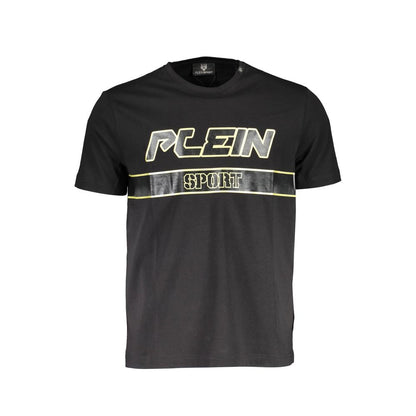 Plein Sport Black Cotton T-Shirt