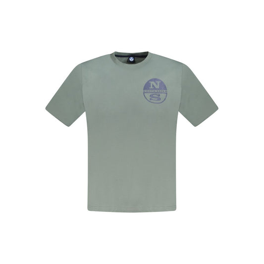 North Sails Green Cotton Men T-Shirt NO-33753-S