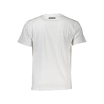Cavalli Class White Cotton Men T-Shirt CA-37477-M