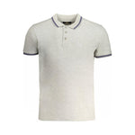 Cavalli Class Brown Cotton Men Polo Shirt CA-31309-M
