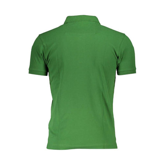 La Martina Sleek Green Slim Fit Polo with Contrast Detail LA-26371-L-FBB-408