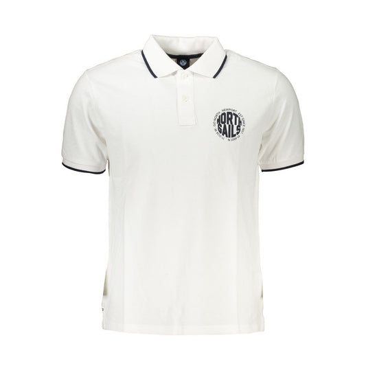 North Sails White Cotton Polo Shirt NO-27274-S
