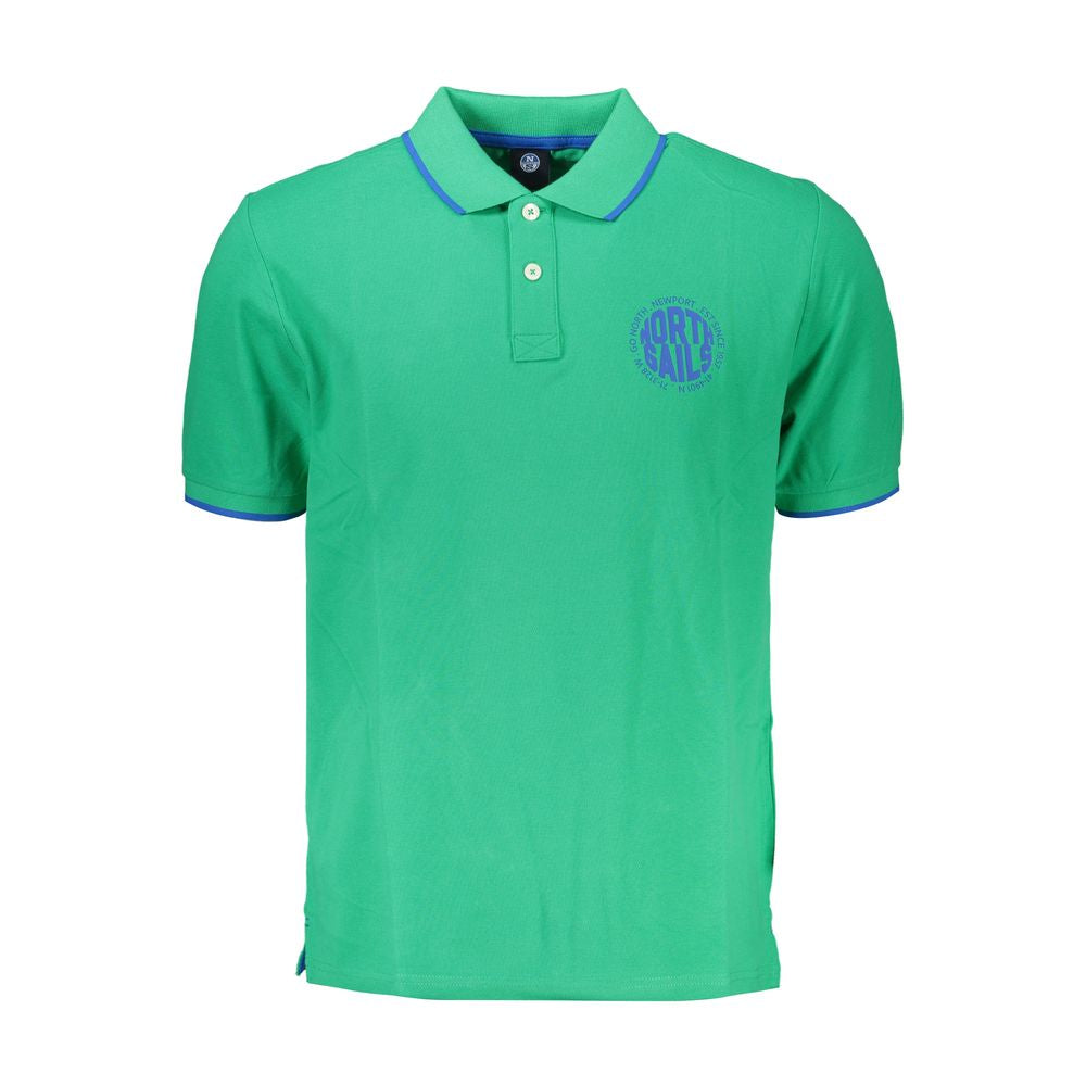 North Sails Green Cotton Polo Shirt NO-27332-S