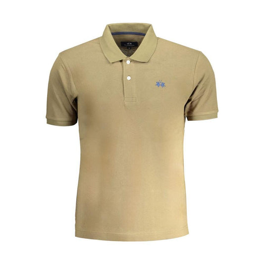 La Martina Green Cotton Polo Shirt LA-30438-S
