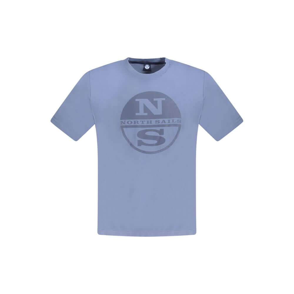 North Sails Blue Cotton Men T-Shirt