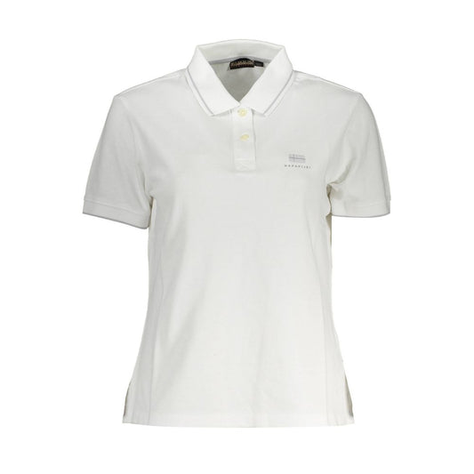 Napapijri White Cotton Polo Shirt