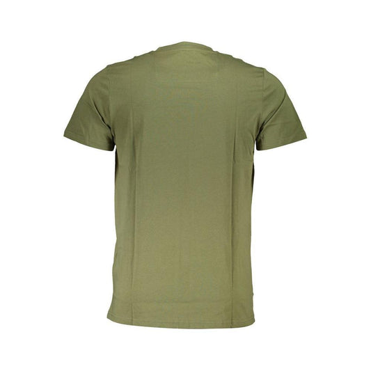 Cavalli Class Green Cotton Men T-Shirt CA-36819-L