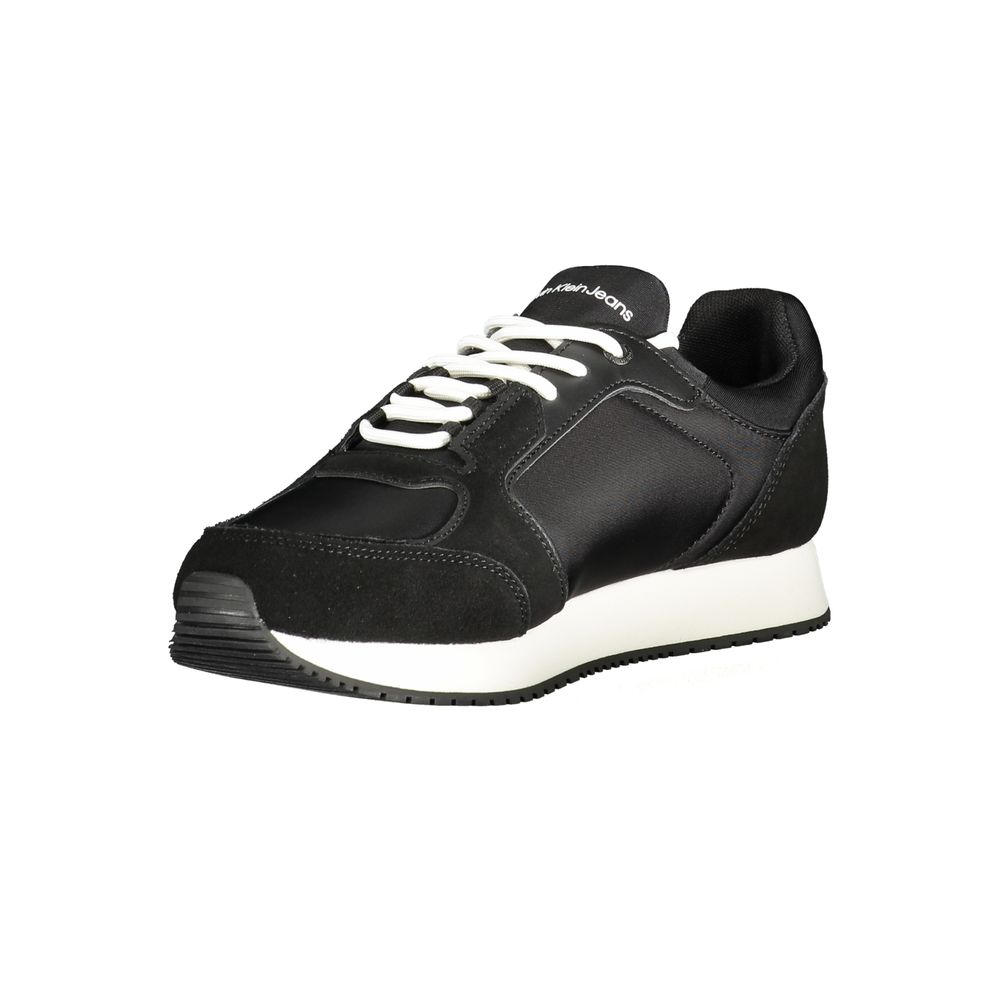 Calvin Klein Black Polyurethane Men's Sneaker