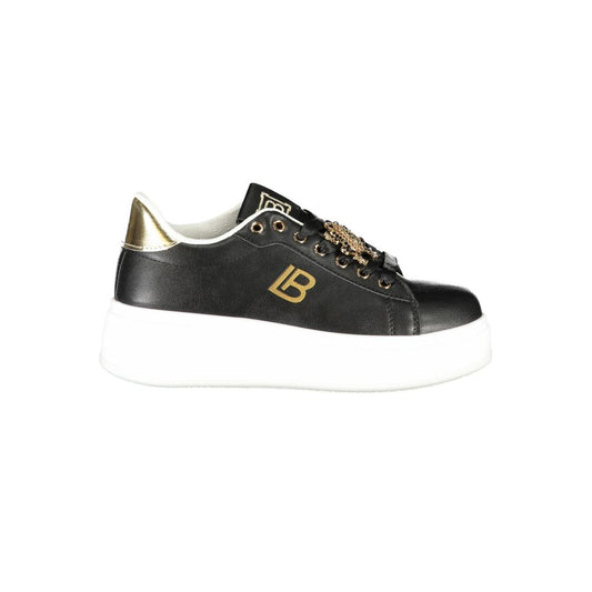 Laura Biagiotti Black Synthetic Women Sneaker LA-36487-EU36/US6