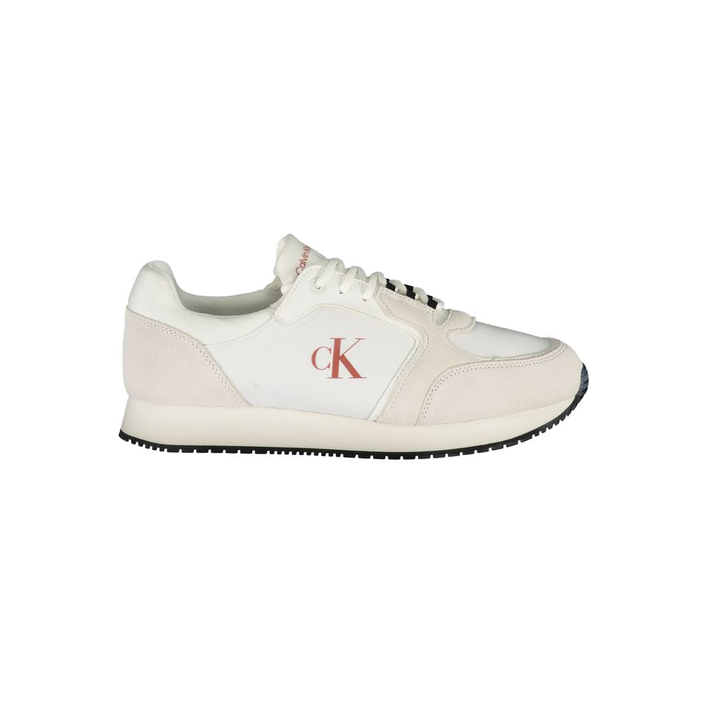 Calvin Klein White Polyester Sneaker