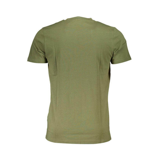 Cavalli Class Green Cotton Men T-Shirt CA-37861-L