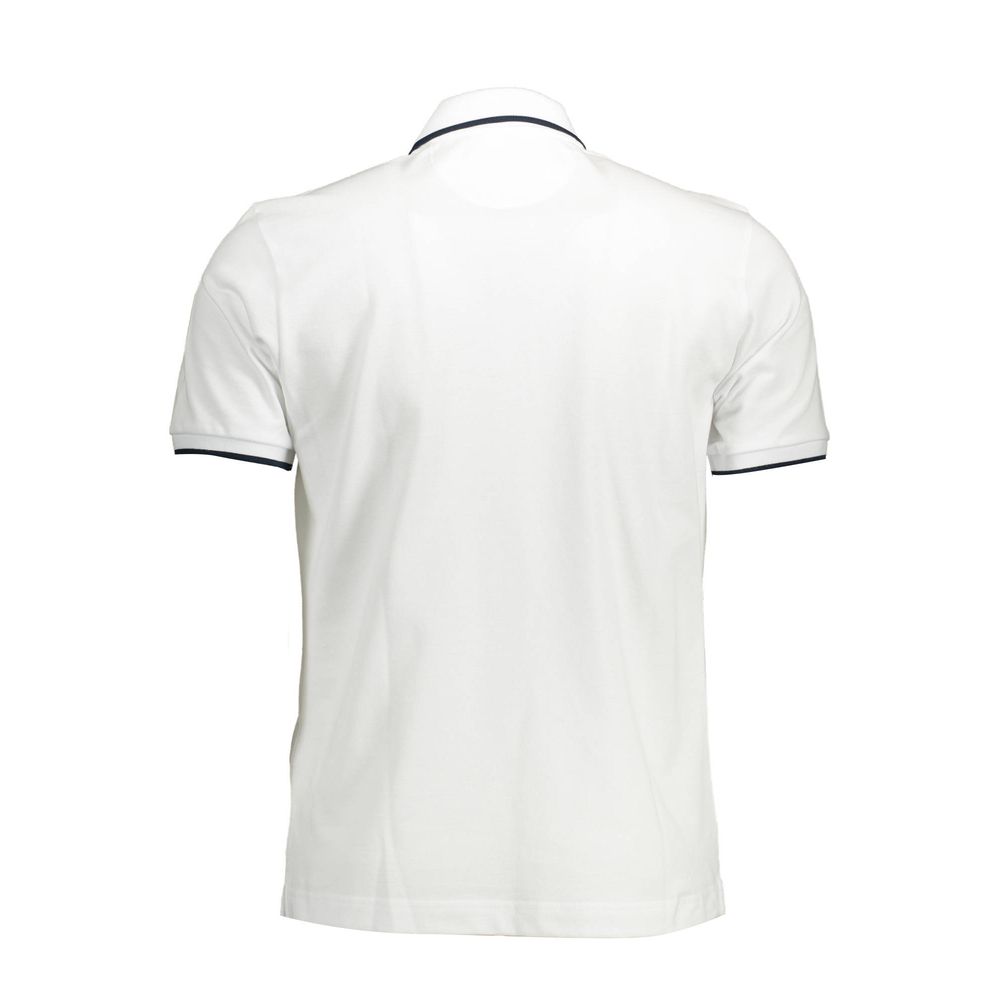 La Martina White Cotton Polo Shirt