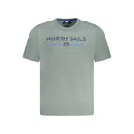 North Sails Green Cotton Men T-Shirt NO-33989-S