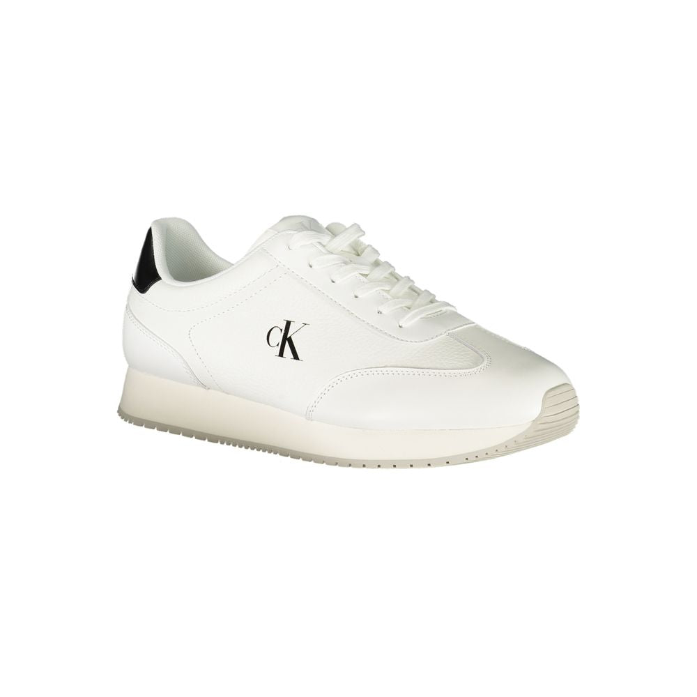 Calvin Klein White Polyester Sneaker
