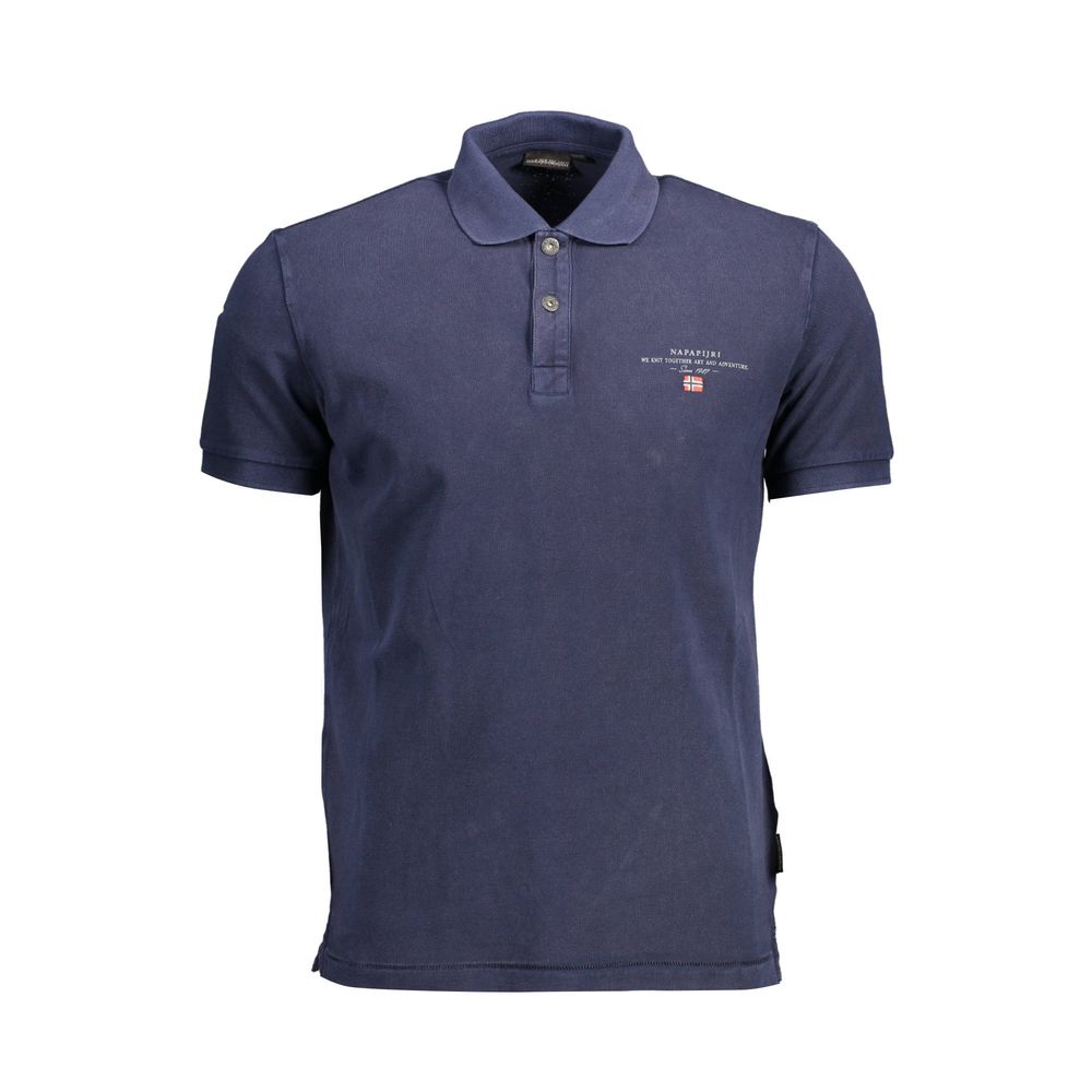 Napapijri Blue Cotton Polo Shirt