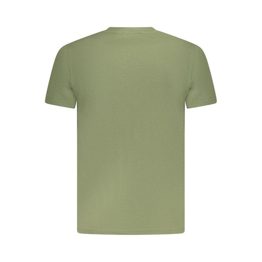 Cavalli Class Green Cotton Men T-Shirt CA-36705-M