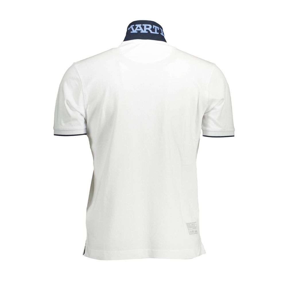 La Martina White Cotton Polo Shirt
