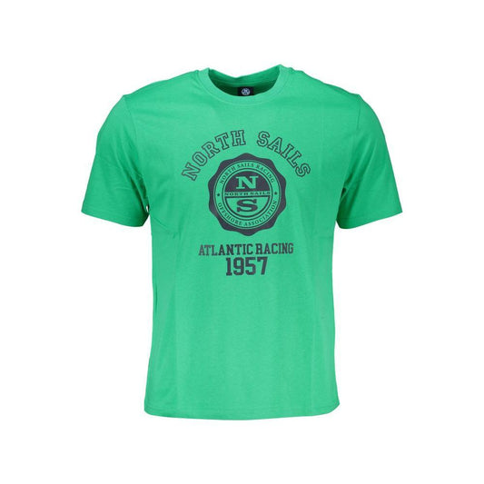 North Sails Green Cotton T-Shirt NO-27264-S