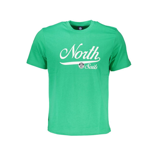 North Sails Green Cotton T-Shirt NO-27294-S
