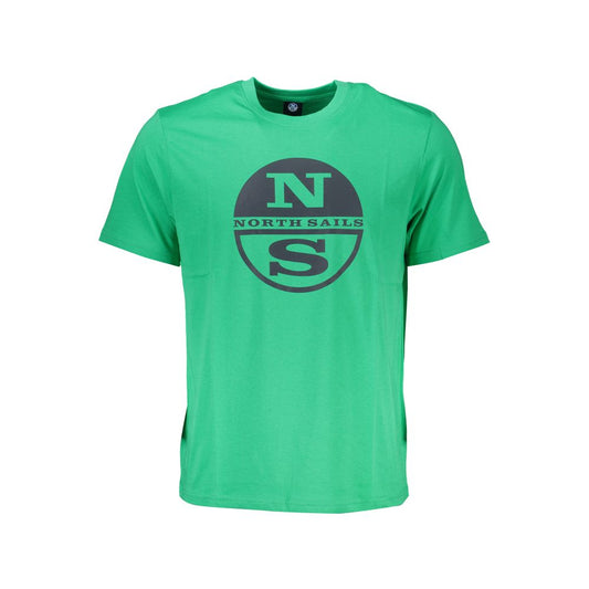 North Sails Green Cotton T-Shirt NO-27336-S