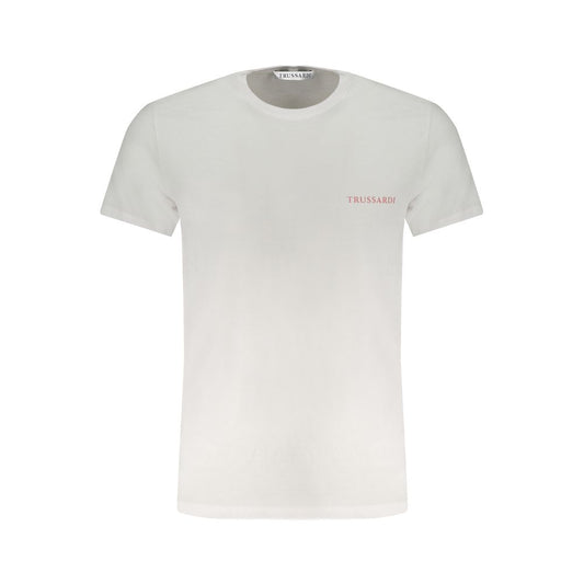 Trussardi White Cotton T-Shirt TR-30133-L