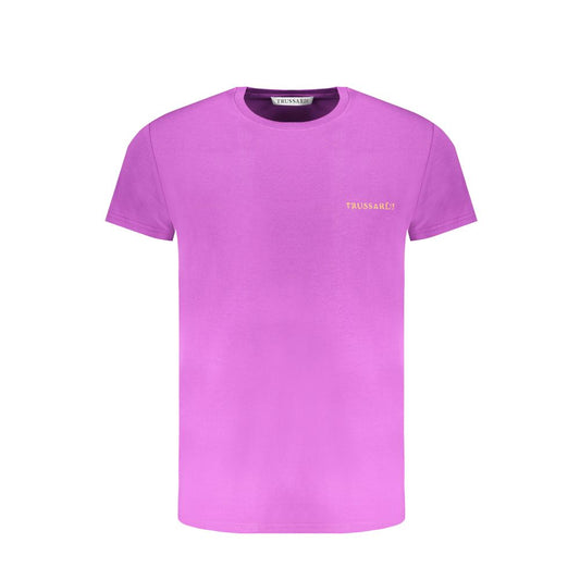 Trussardi Purple Cotton T-Shirt TR-30136-XL