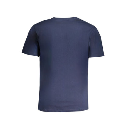 Pepe Jeans Blue Cotton T-Shirt - short sleeve, regular fit, crew neck, logo design, made from 100% sustainable cotton.