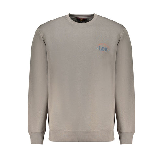 Lee Gray Cotton Men Sweater LE-32014-S
