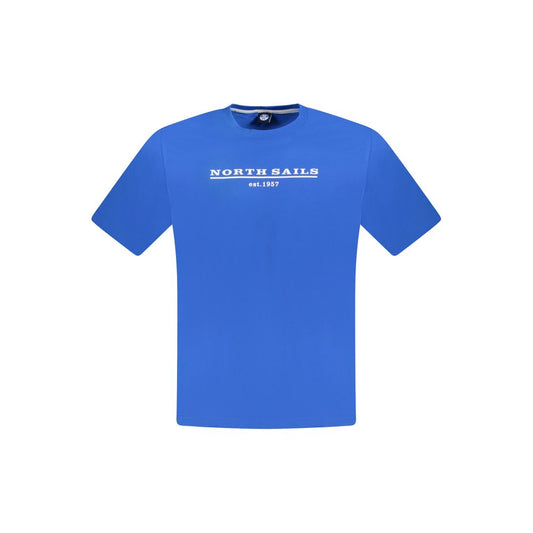 North Sails Blue Cotton Men T-Shirt NO-33744-S