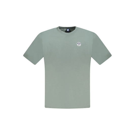 North Sails Green Cotton Men T-Shirt NO-33771-S