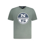 North Sails Green Cotton Men T-Shirt NO-33997-S