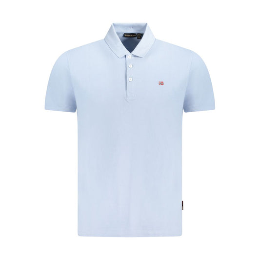 Napapijri Blue Cotton Polo Shirt